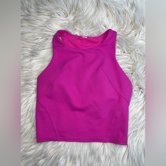 Lululemon Invigorate Training Tank Top – size 2 (Crop Length, Removable Cups) - Picture 1 of 2